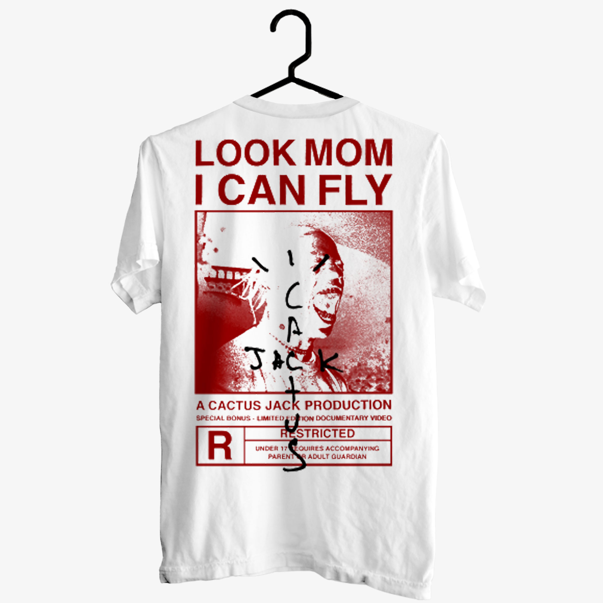 Look Mom I Can Fly Cactus Jack T-shirt - Ink In Action