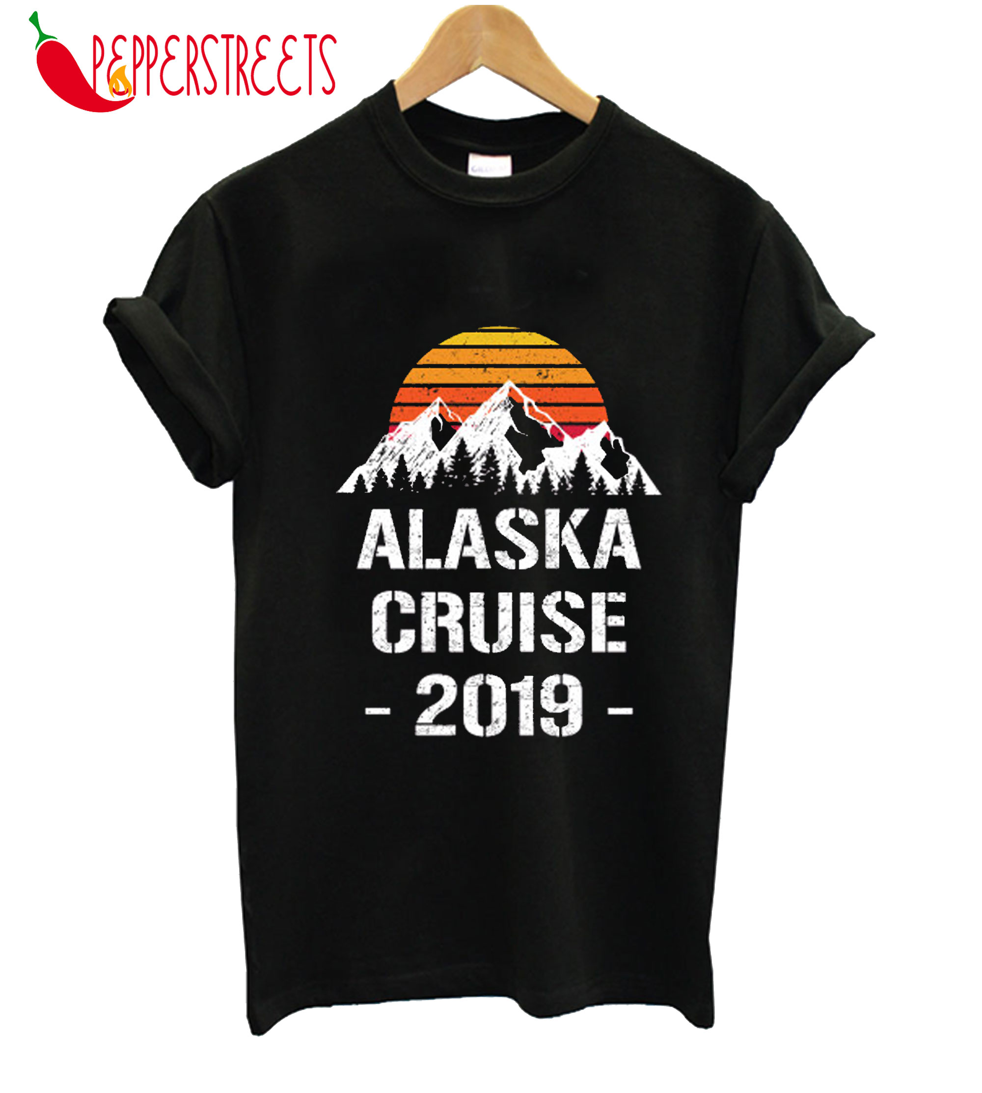Alaska Cruise 2019 Distressed Vacation Gift T-Shirt