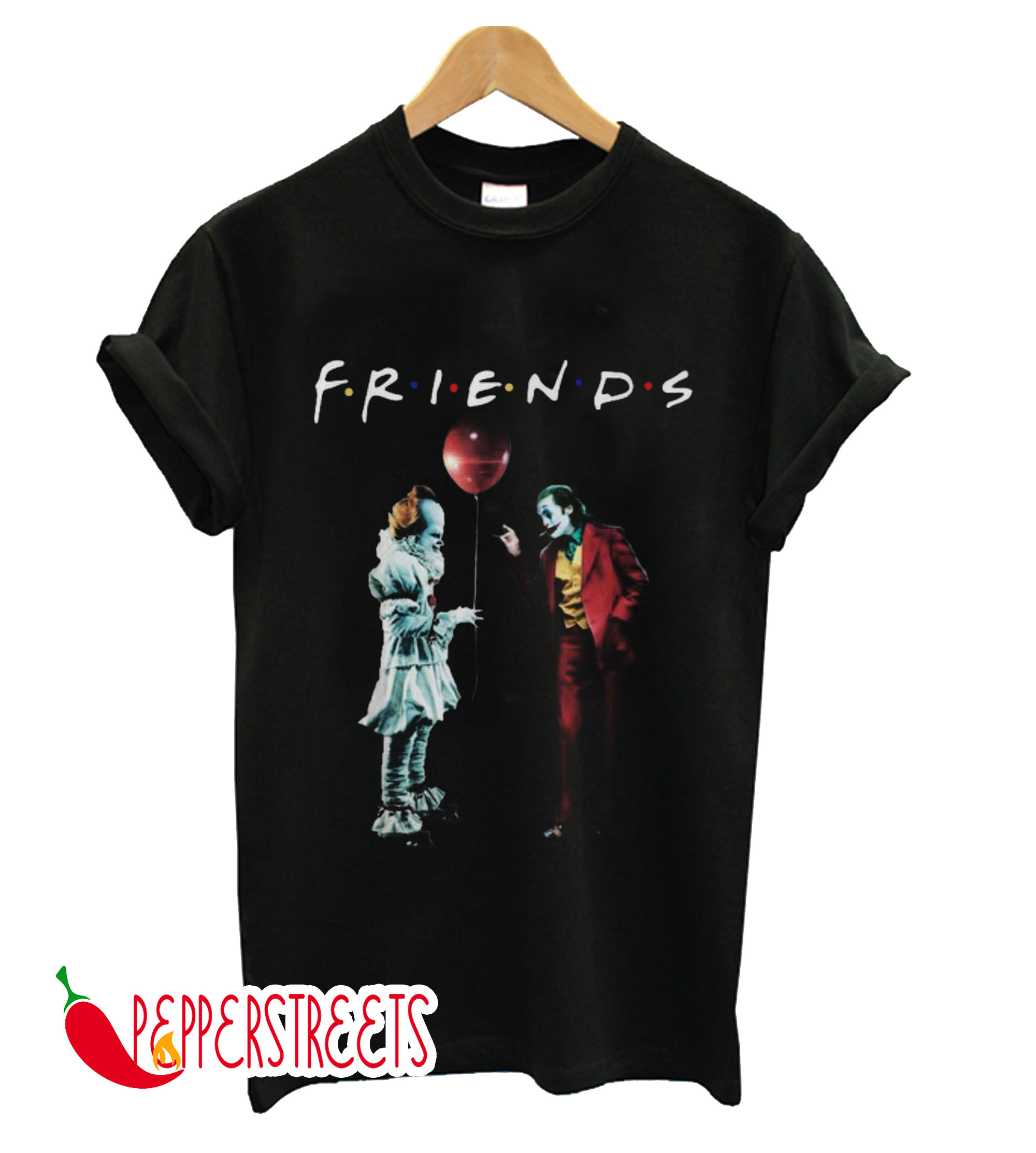 friends shirt with pennywise