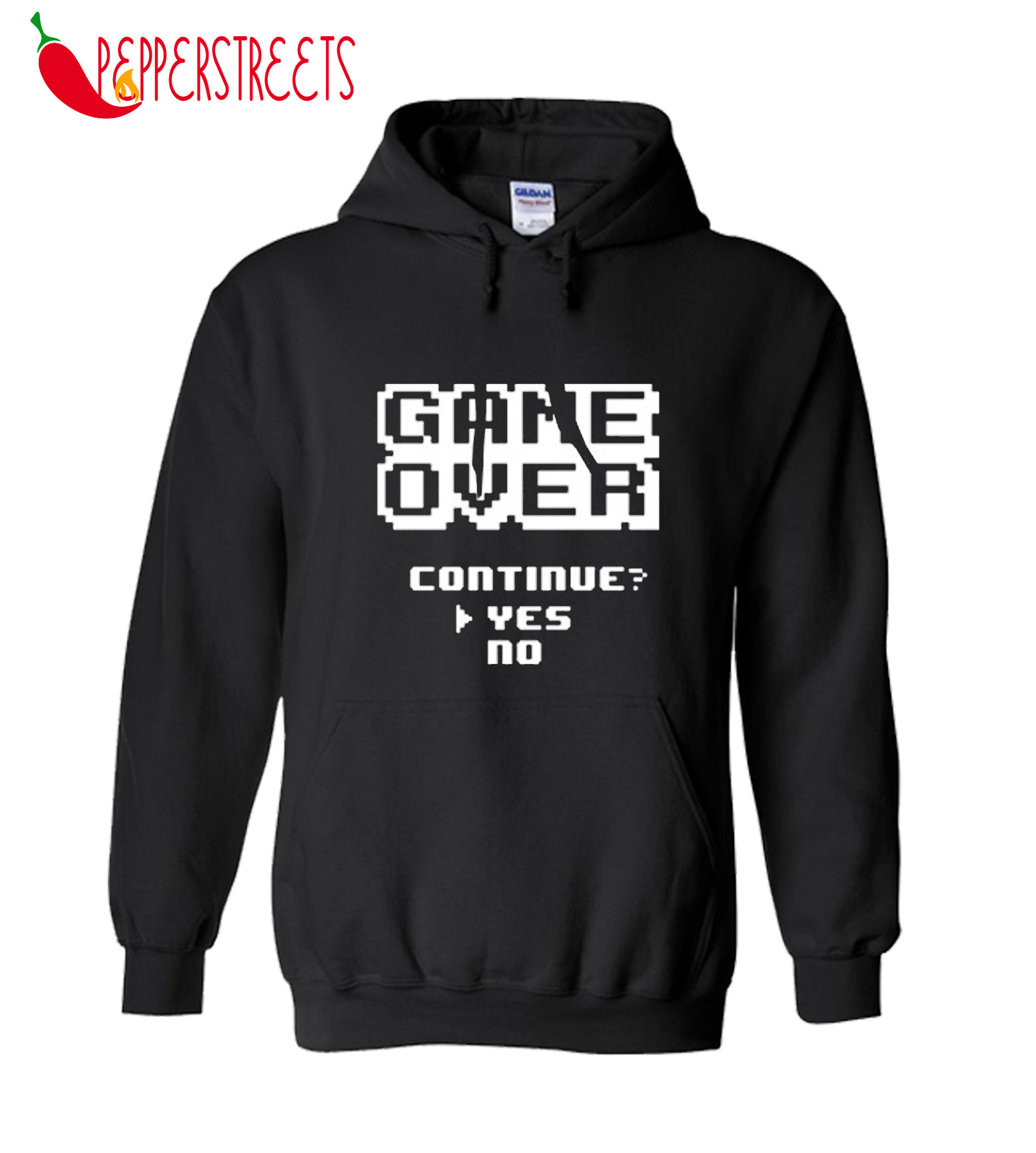 Game Over Continue Yes No Hoodie World Class In The Best