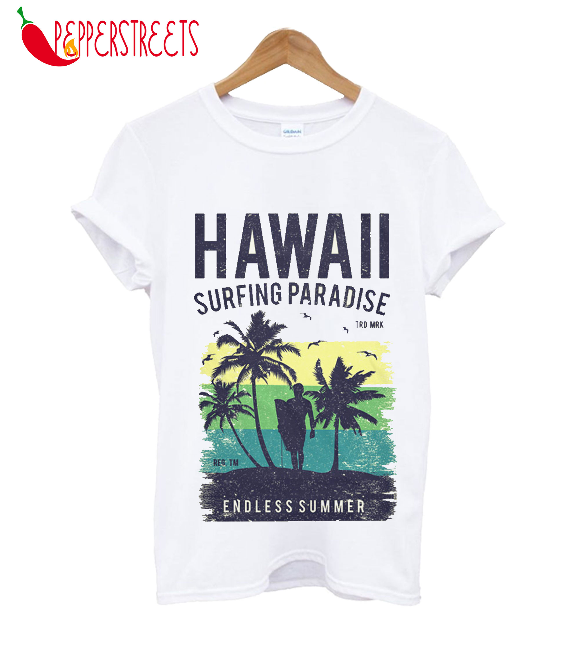 Hawaii Surfing Paradise Endless Summer T-Shirt Beach