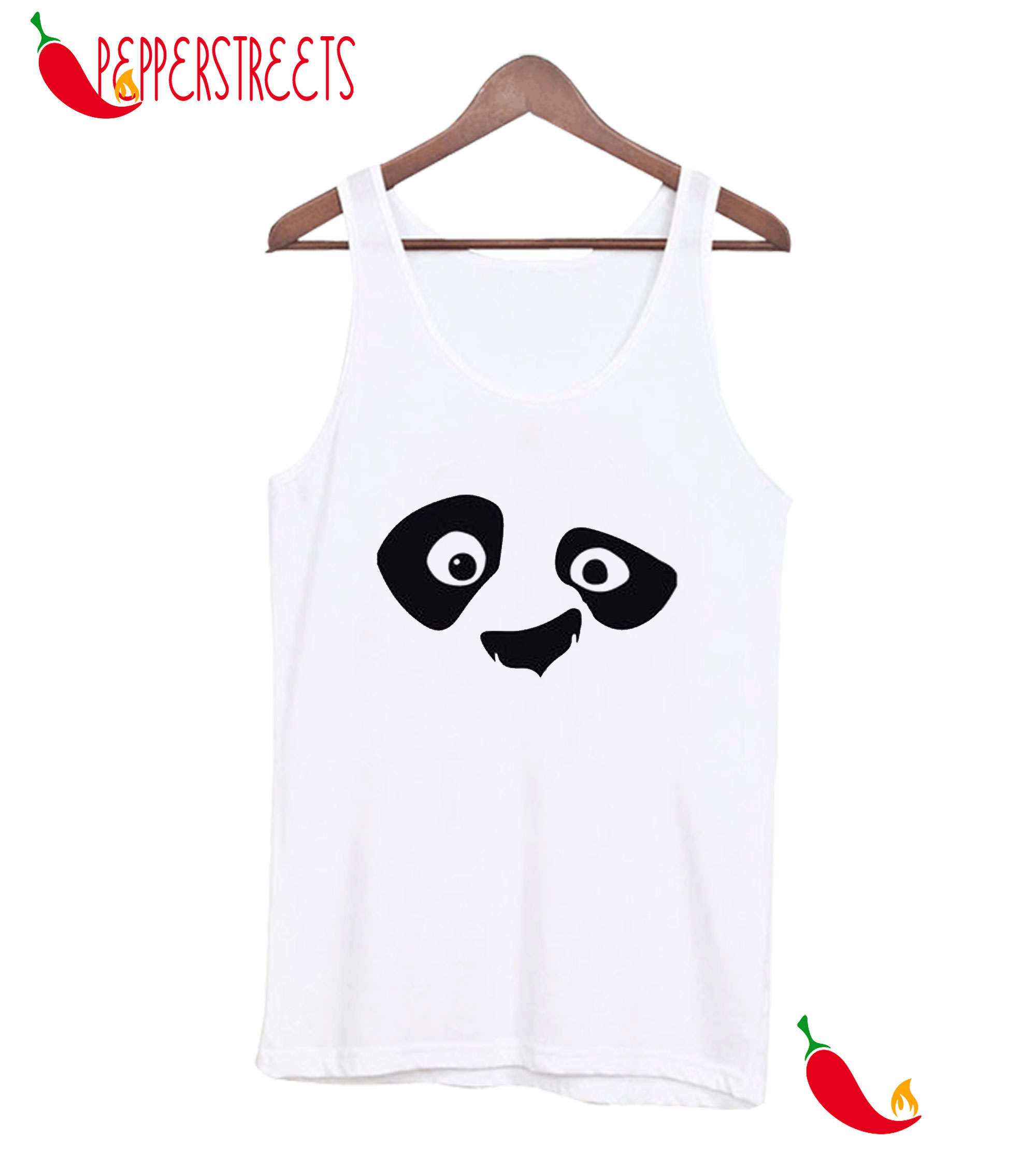 Minimal Panda Half Sleeve Front Bewakoof Tank Top