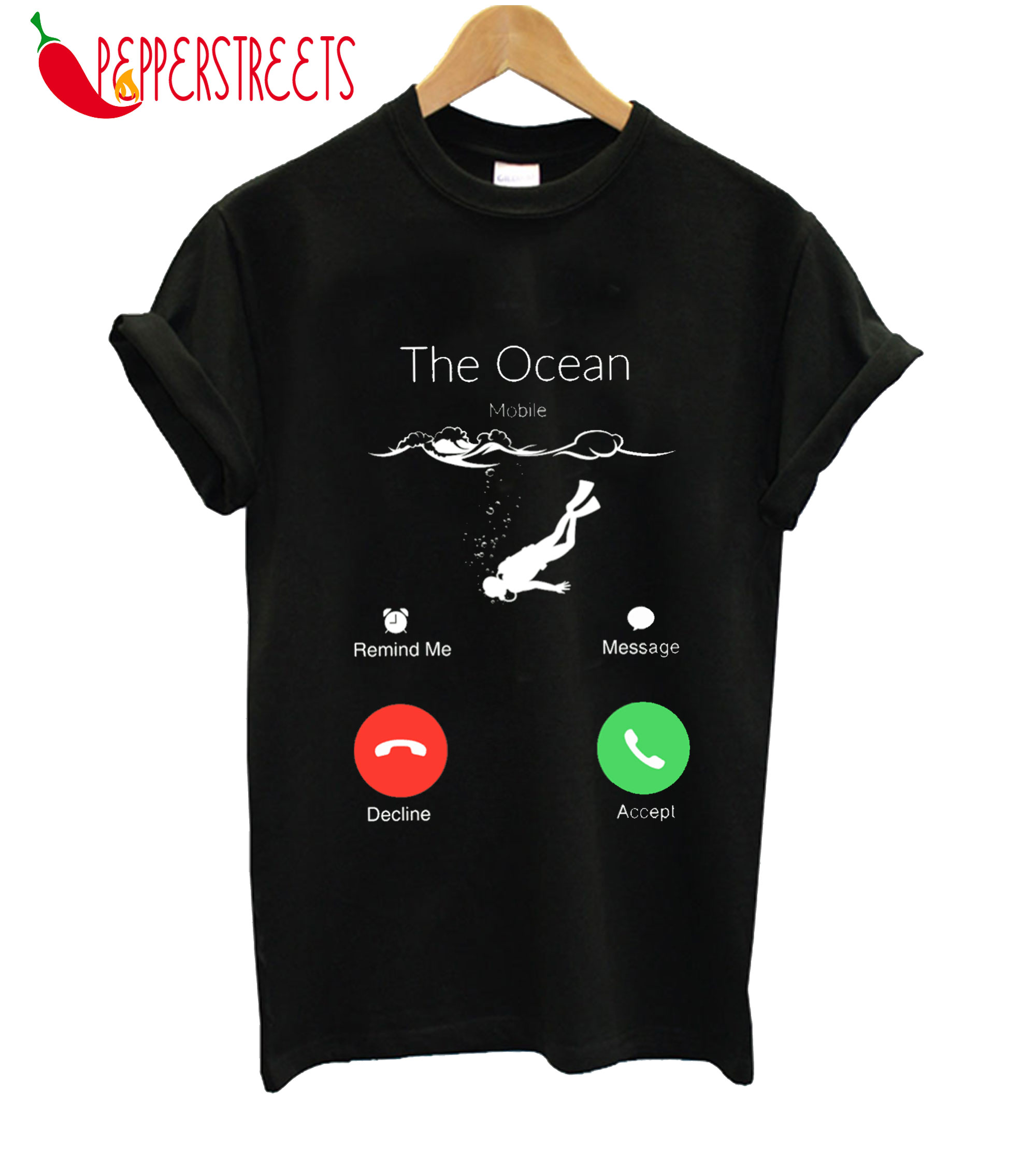 the ocean is calling t shirt