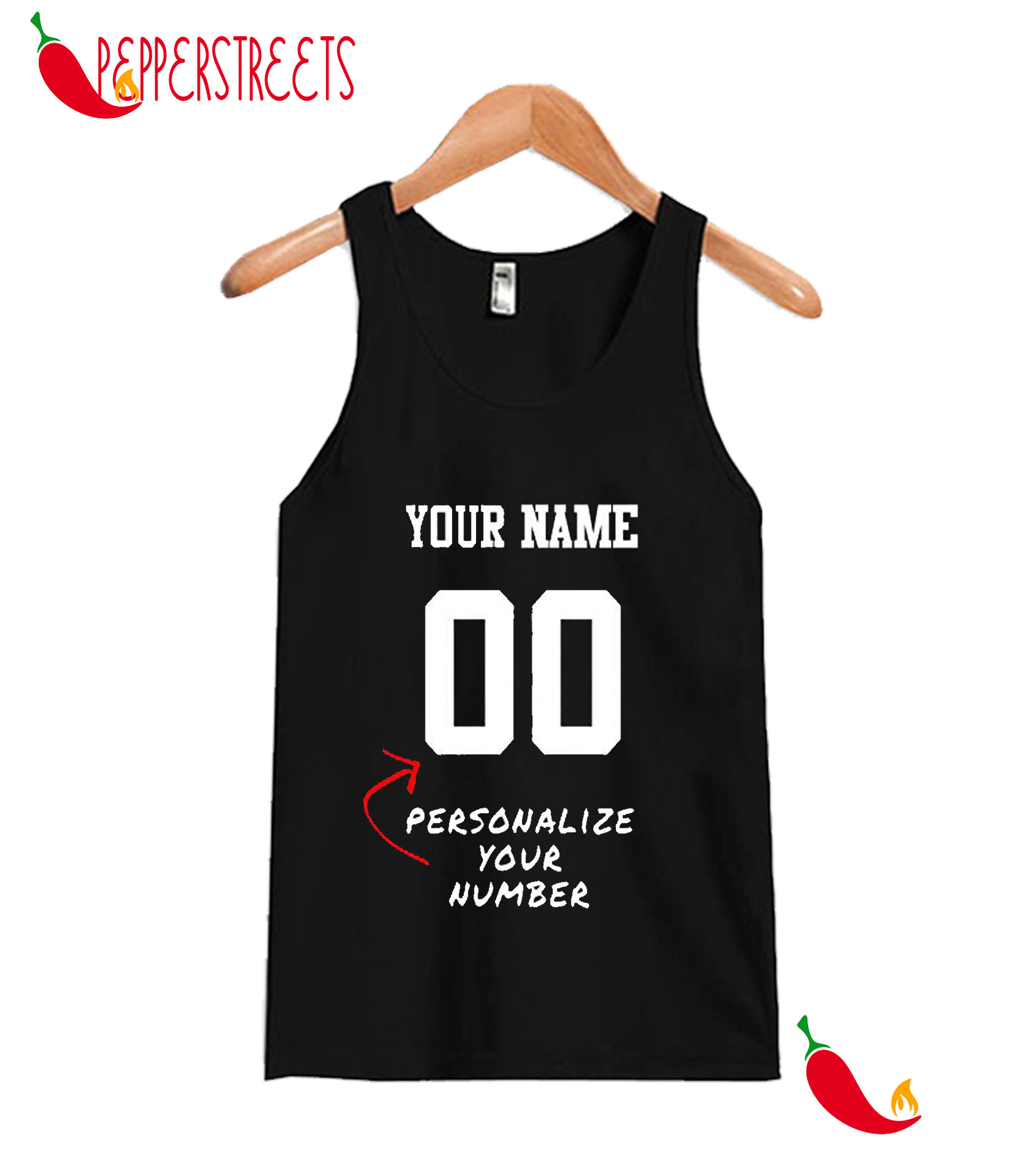 Your Name 00 Personalize Your Number Tank Top