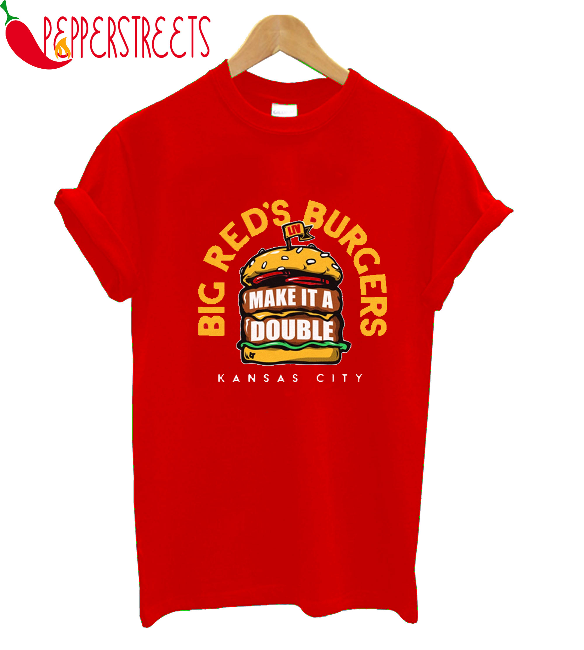 Big Red's Burgers Make It Double Kansas City T-Shirt