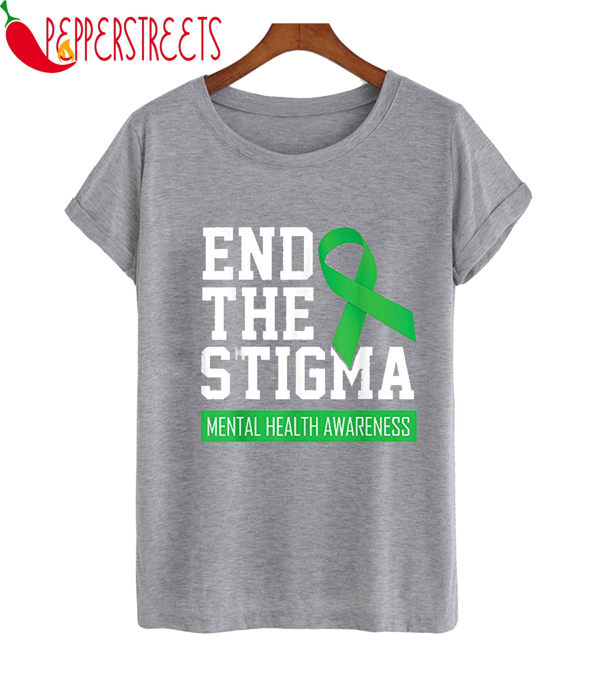 End The Stigma Mental Health Awarenness T Shirt