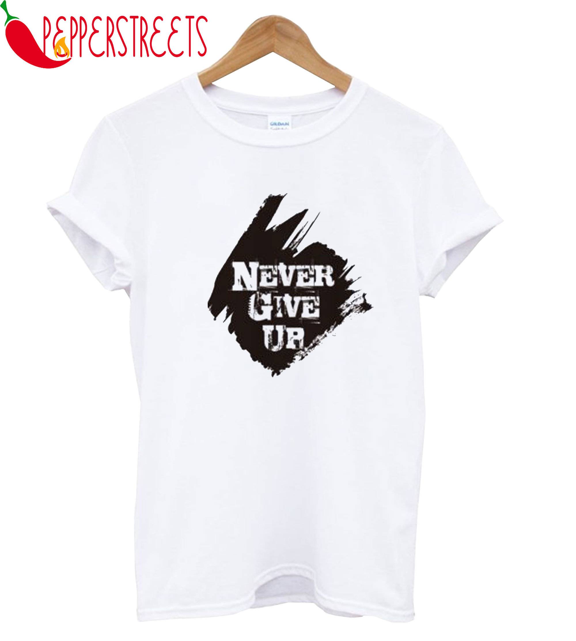 shirt never give up