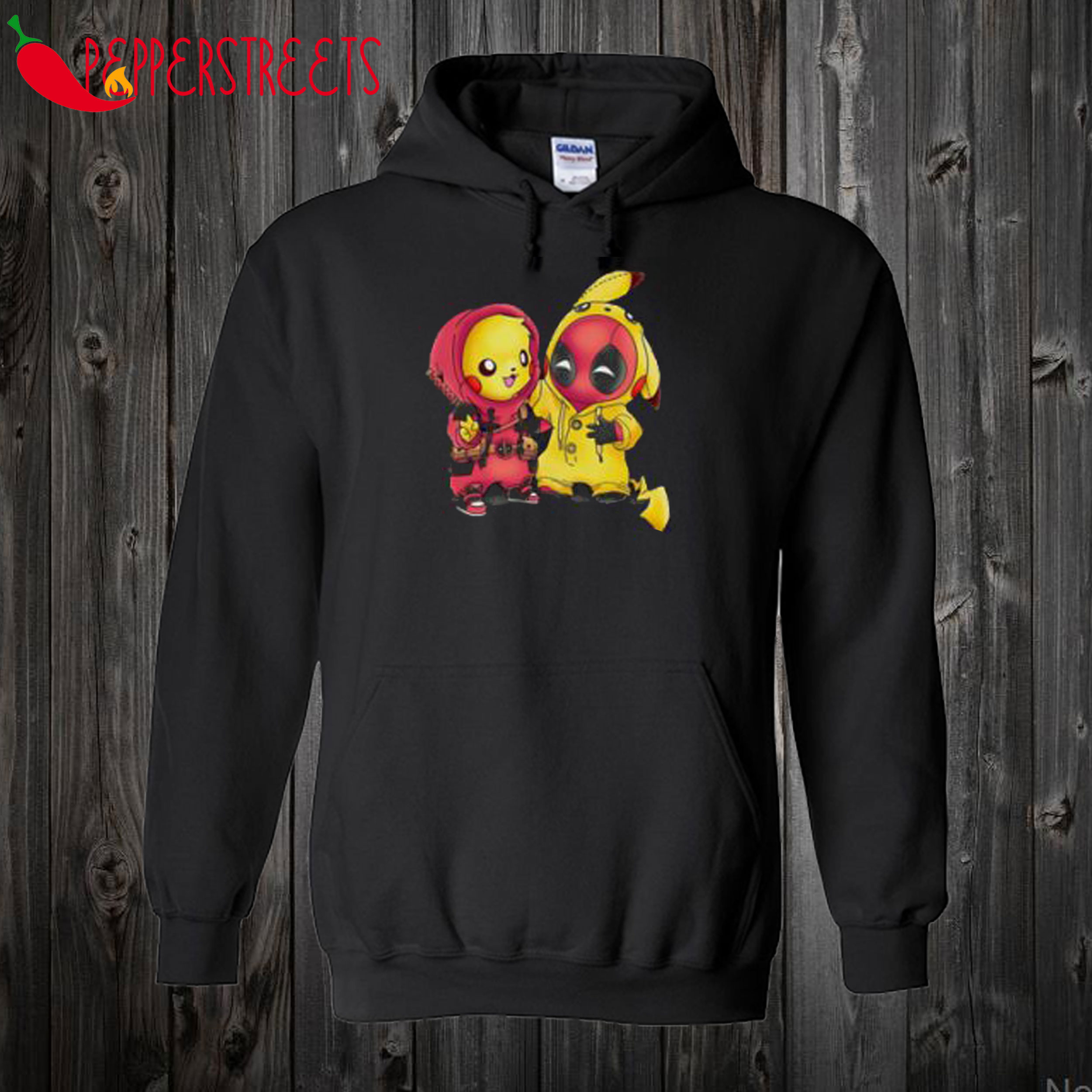 pikachu deadpool hoodie