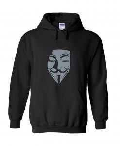 Anonymous Mask Black Hoodie