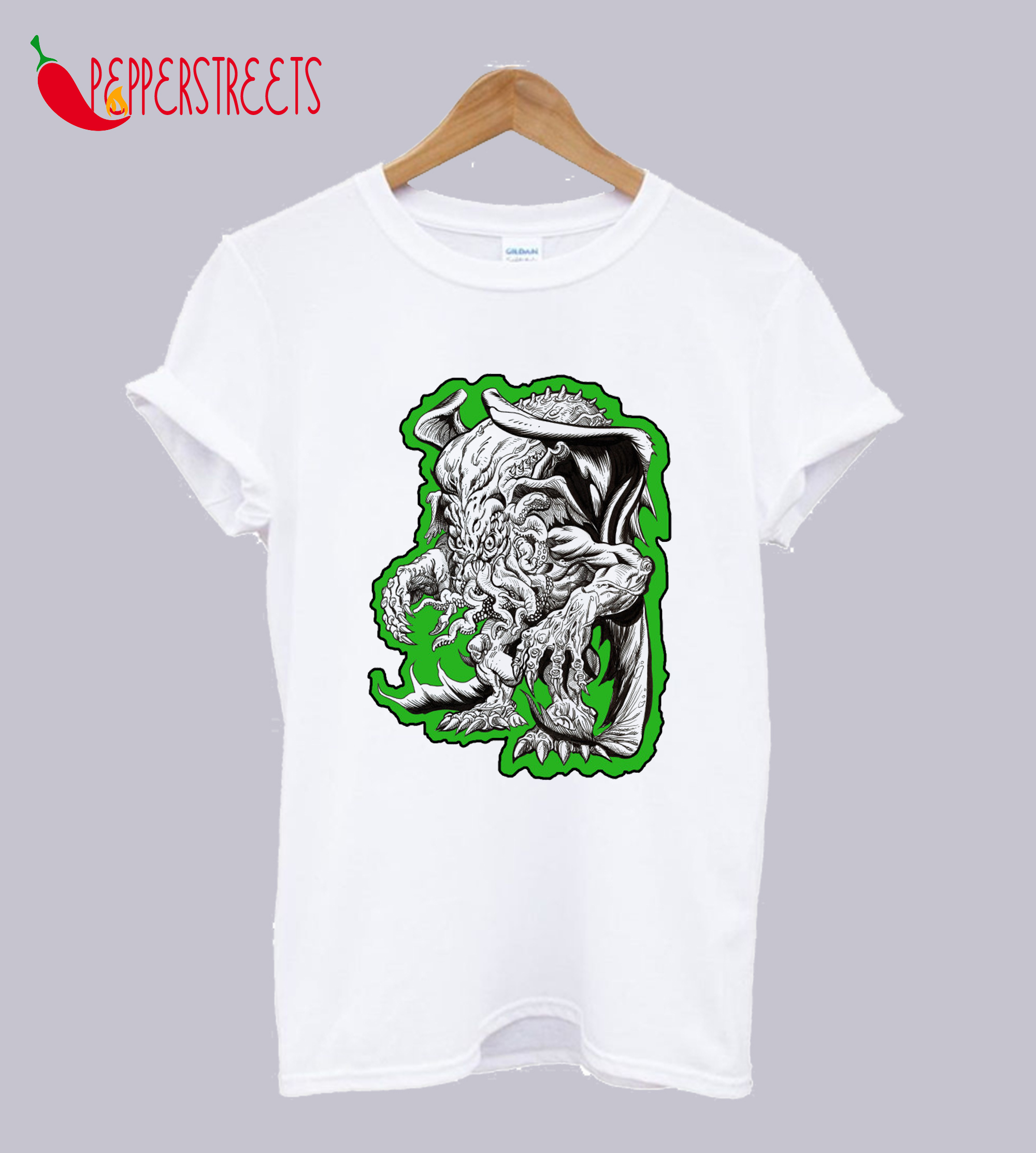 Green Cthulhu T-Shirt