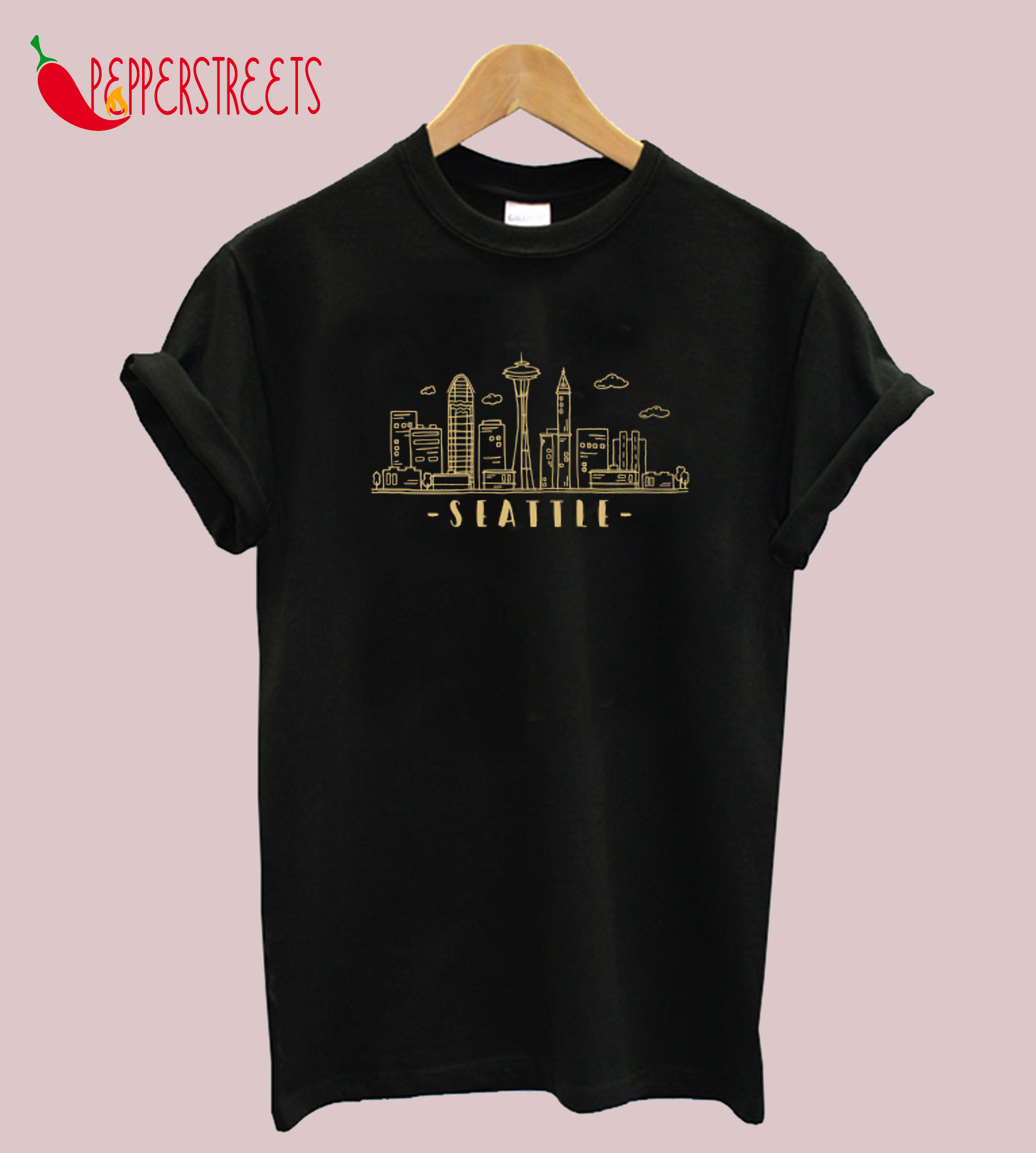 Seattle Washington Skyline USA Cityscape TShirt