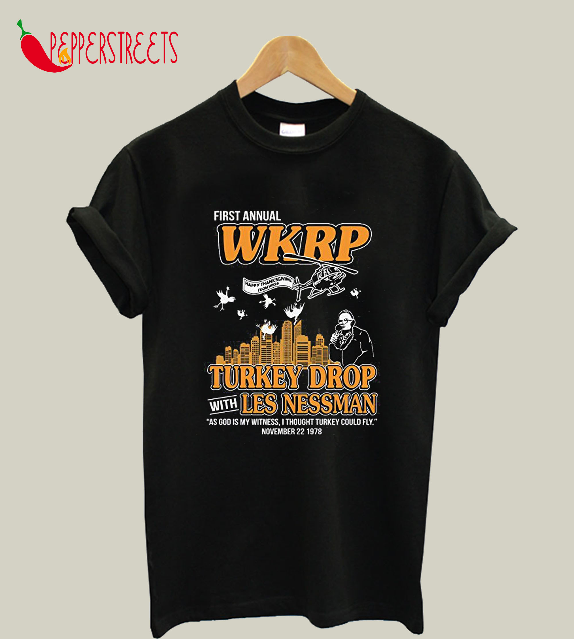 WKRP Turkey Drop T-Shirt