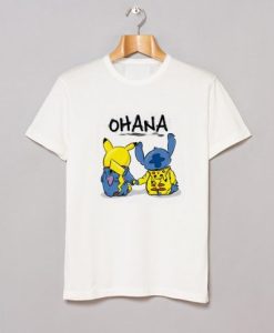Ohana Pikachu and Stitch T-Shirt NF