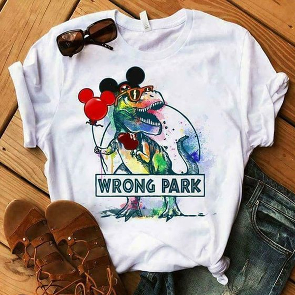wrong park t rex shirt