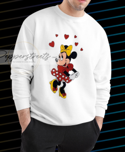 80’s Vintage Disney Minnie Mouse Love Heart Sweatshirt NF