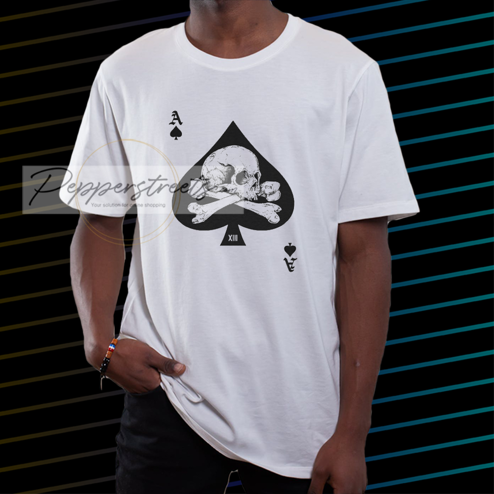 Ace of Spades Skull Poker Tee This t-shirt is Made To Order,
