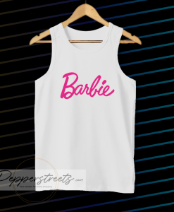 Barbie Logo white tanktop
