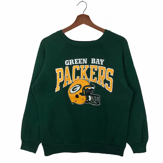 Vintage 90s NHL Green Bay Packers Sweatshirt This is Made To Order.